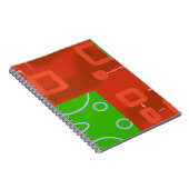 Red Green Loops Notizblock (Rechte Seite)