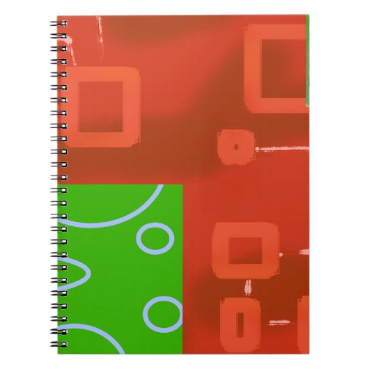 Red Green Loops Notizblock (Vorderseite)