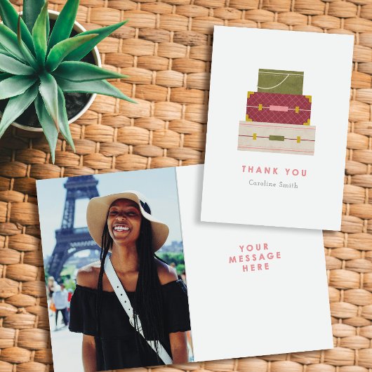 Red Green Luggage Farewell Danke Karte