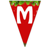 RED GREEN MERRY Christmas Party Wimpelkette (Zweite Fahne)