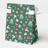 Red Green Merry Little Baby Shower Thank You Geschenkschachtel (Rückseite)