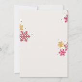 Red Green Minimalist Christmas Party Invitation Einladung (Rückseite)