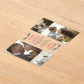 Red Green Mistletoe Frohe Verheiratete Weihnachten Acryleinladungen (Ablage )