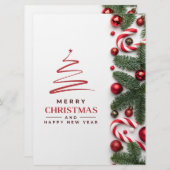 Red Green Modern Frohe Weihnachten (Vorne/Hinten)