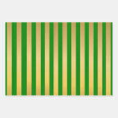 Red Green Navy Blue Gold Streifen Muster Geschenkpapier Set (Vorderseite 2)