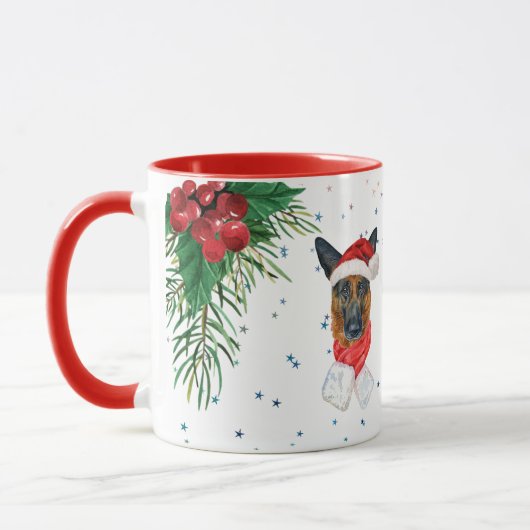 Red Green Niedlich German Shepherd Dog Onwer Weihn Tasse (Links)