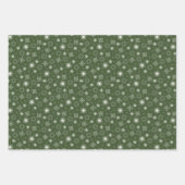 Red Green Orange Christmas Forest Village Geschenkpapier Set (Vorderseite 3)