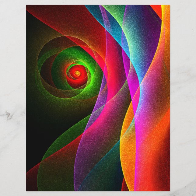 Red Green Orange Modern Abstrakt Art Pattern #22 (Vorderseite)