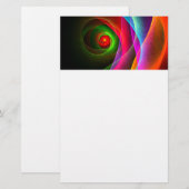 Red Green Orange Modern Abstrakt Art Pattern #22 Briefpapier (Vorne/Hinten)