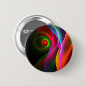 Red Green Orange Modern Abstrakt Art Pattern #22 Button (Vorne & Hinten)
