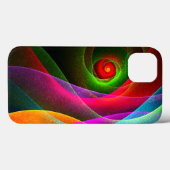 Red Green Orange Modern Abstrakt Art Pattern #22 Case-Mate iPhone Hülle (Rückseite (Horizontal))
