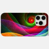 Red Green Orange Modern Abstrakt Art Pattern #22 Case-Mate iPhone Hülle (Rückseite (Horizontal))
