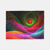 Red Green Orange Modern Abstrakt Art Pattern #22 Fleecedecke (Vorderseite (Horizontal))