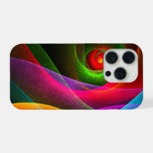Red Green Orange Modern Abstrakt Art Pattern #22 iPhone Hülle (Rückseite (Horizontal))