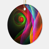 Red Green Orange Modern Abstrakt Art Pattern #22 Keramik Ornament (Links)