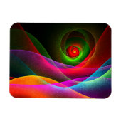Red Green Orange Modern Abstrakt Art Pattern #22 Magnet (Horizontal)