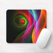 Red Green Orange Modern Abstrakt Art Pattern #22 Mousepad (Mit Mouse)