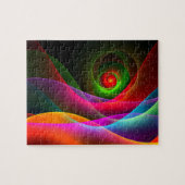 Red Green Orange Modern Abstrakt Art Pattern #22 Puzzle (Horizontal)