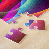 Red Green Orange Modern Abstrakt Art Pattern #22 Puzzle (Seite)
