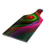 Red Green Orange Modern Abstrakt Art Pattern #22 Schneidebrett (Ecke)