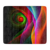 Red Green Orange Modern Abstrakt Art Pattern #22 Schneidebrett (Vorderseite)