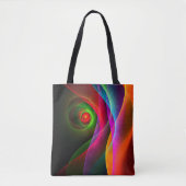 Red Green Orange Modern Abstrakt Art Pattern #22 Tasche (Vorderseite)