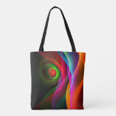 Red Green Orange Modern Abstrakt Art Pattern #22 Tasche (Rückseite)
