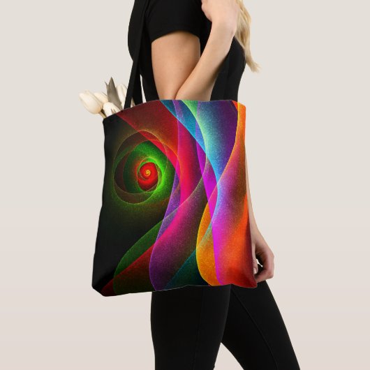 Red Green Orange Modern Abstrakt Art Pattern #22 Tasche (Von Nahem)