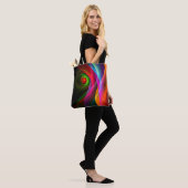 Red Green Orange Modern Abstrakt Art Pattern #22 Tasche (Am Model)