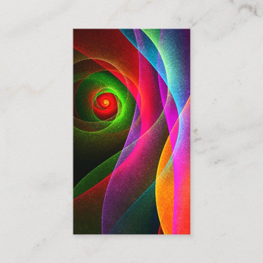 Red Green Orange Modern Abstrakt Art Pattern #22 Visitenkarte (Vorderseite)
