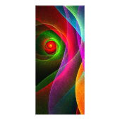 Red Green Orange Modern Abstrakt Art Pattern #22 Werbekarte (Hinten)