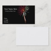 Red & Green Palm Business Card Visitenkarte (Vorne/Hinten)