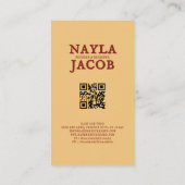 Red Green Patchwork Quilt Rustikales Bauernhaus Bl Visitenkarte (Rückseite)