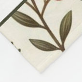 Red Green Pine und Berry Watercolor Holiday Fleecedecke (Ecke)