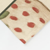 Red Green Pine und Berry Watercolor Holiday Fleecedecke (Ecke)