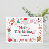 Red Green Pink Weihnachten Weihnachten Winter (Stehend Vorderseite)