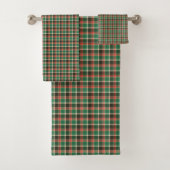 Red Green Plaid Towel Classic Christmas Gift Idea Badhandtuch Set (Insitu)