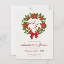 Red Green Poinsettia Berries Weihnachtsfeier