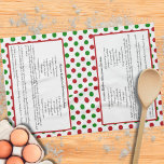 Red Green Polka Dot Whimsical Keepake Recipie Geschirrtuch<br><div class="desc">Passen Sie diese Red Green Polka Dot Whimsical Keepake Recipie Küchentücher Geschenk Idee zu feiern Freunde, Familie, oder eines Ihrer Lieblings-Menschen. Dieses personalisierte Geschenk macht ein gedankenvolles Weihnachtsgeschenk. Familie und Freunde werden Liebe dieses Red Green Polka Dot Whimsical Keepake Recipie Küchentuch personalisiert Weihnachtsgeschenk Idee. Es ist einfach, sich selbst zu...</div>