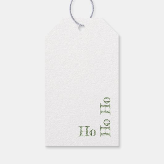 Red & Green Polka Dots Geschenkanhänger (Rückseite)