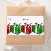 Red Green präsentiert Bows Weihnachtsgeschenk Tag (Insitu)