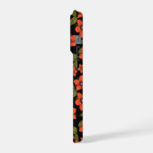 Red green purple Scarlet Pimpernel watercolor iPhone Hülle (Linke Seite)