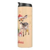 Red Green Rentier Santa Merry Weihnachtsfest Party Thermosbecher (Nach rechts gedreht)