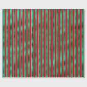 Red & Green Satin Velvet Metallic Hübsch Geschenkpapier (Flach)