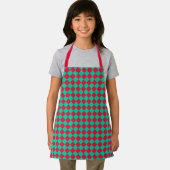 Red Green Schachbrett Diamond Pattern Schürze (Insitu)