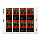 RED GREEN SCOTTISH TARTAN UND CHRISTMAS BOWS (Vorne)