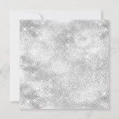 Red Green Silver Sparkle Wreath Weihnachts-Party Einladung (Rückseite)