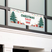 Red Green Simple Christmas Sale Outdoor Banner (Äußeres Gebäude)
