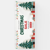 Red Green Simple Christmas Sale Outdoor Banner (Vertikal)