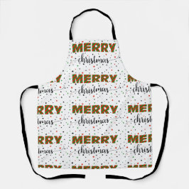 Red Green Striped Frohe Weihnachtsstars Schürze